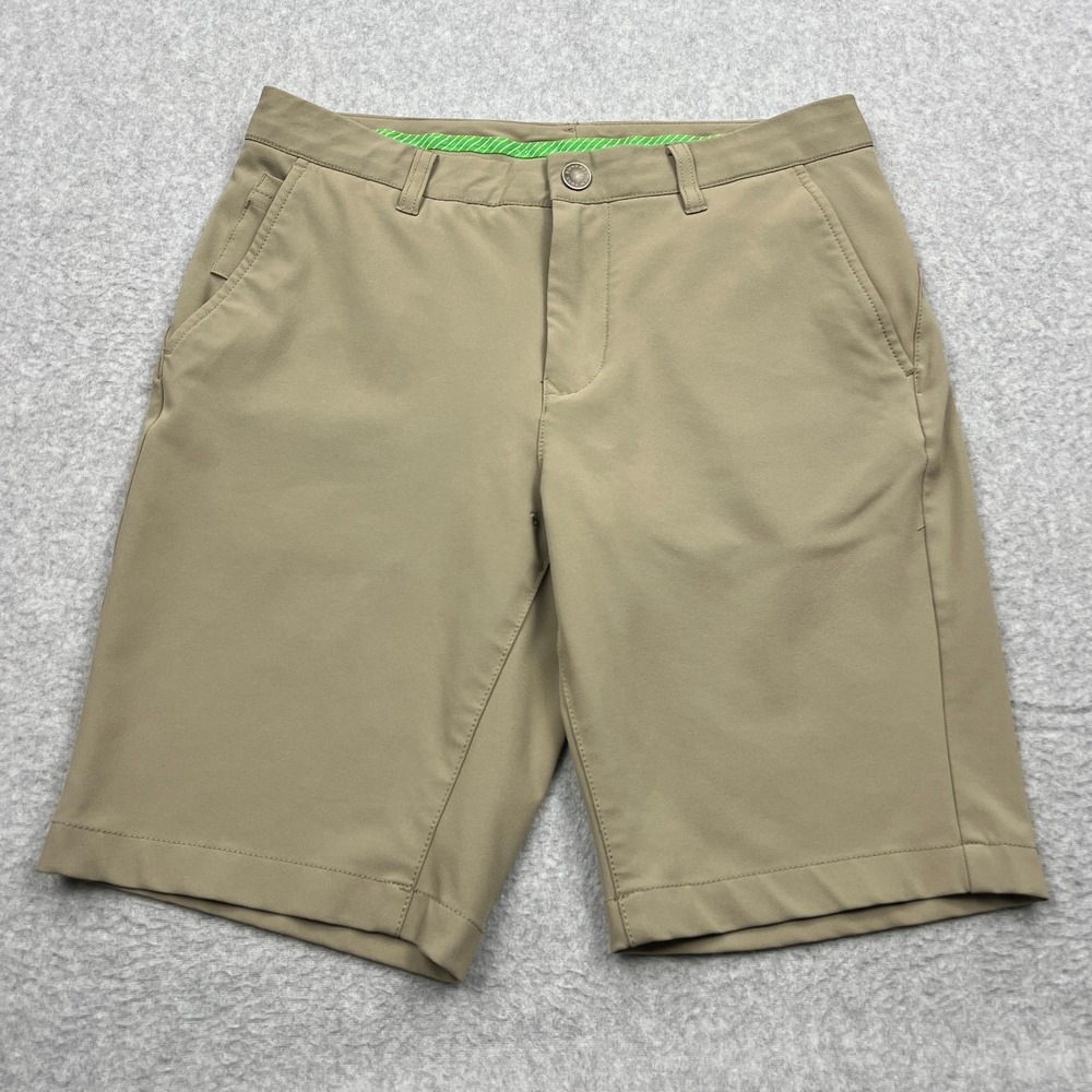 Bonobos Golf Shorts‎ Mens 30 Khaki Tan 10" Inseam Performance Stretch Vent Chino